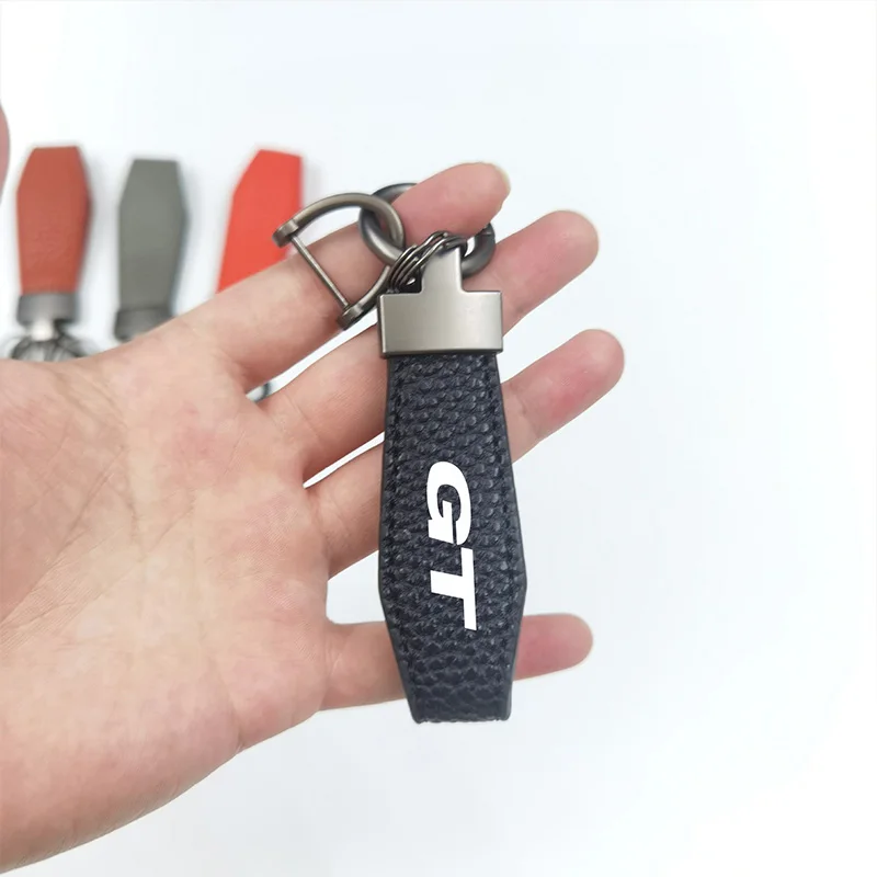 Сплошной цвет кожаная металлическая пряжка автомобильный брелок для MG GT Motors ZS GS