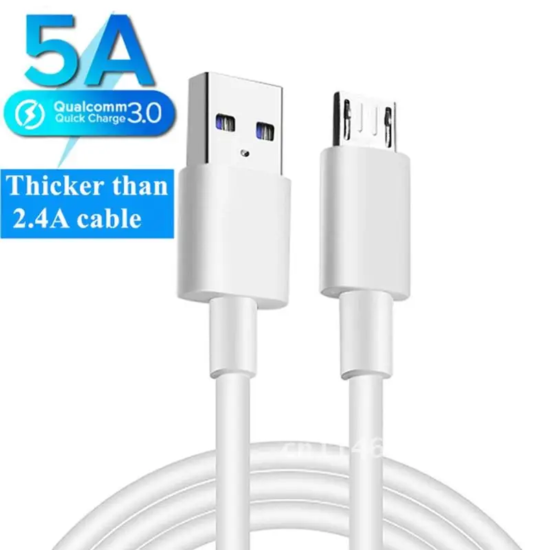 Кабель Micro USB для быстрой зарядки 5 А