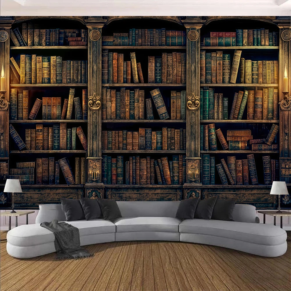 

Винтажная книжная полка гобелен LVJIA