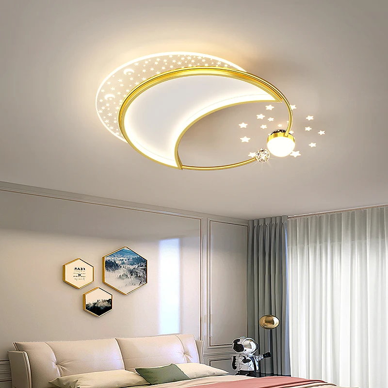 Продажа Современная Золотая черная круглая светодиодная люстра для спальни, гостиной, кухни, кабинета, простая потолочная лампа, домашние осветите...