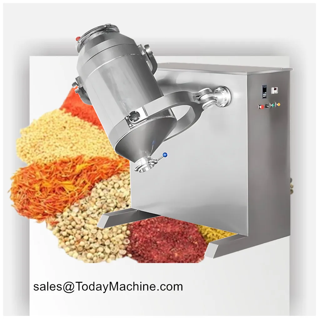 

3D Industrial Spice Seasoning Powder Chilli Drum Powder Blender Mixer Machine