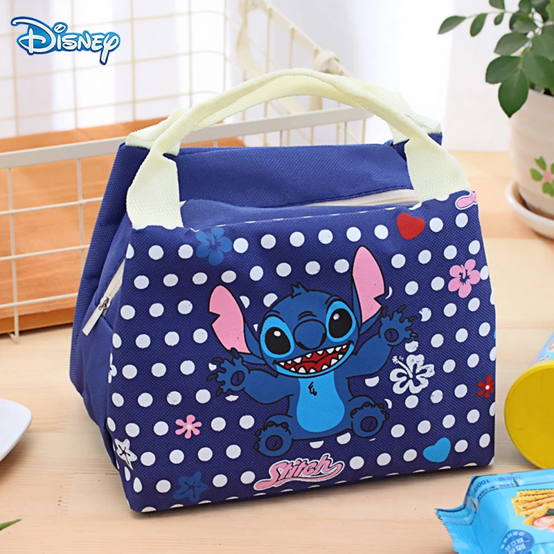 

Disney Stitch Student Lunch Bag Aluminum Foil Insulation Bag Portable Waterproof Picnic Ingredients Storage Bags Canvas Bags