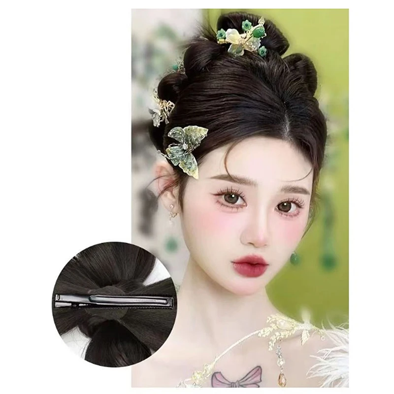 Синтетический парик в китайском стиле с круглой головкой маруки для невесты