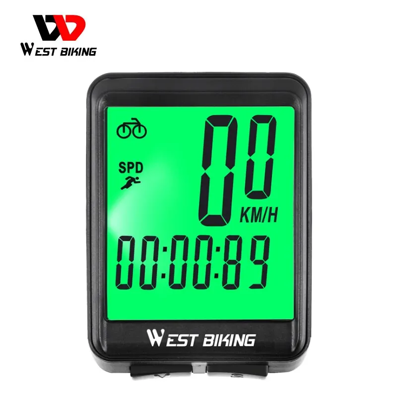 Wireless Computer Mtb Road Bike Odometer Waterproof With Backlight Cycling Speedometer Led Rate Stopwatch