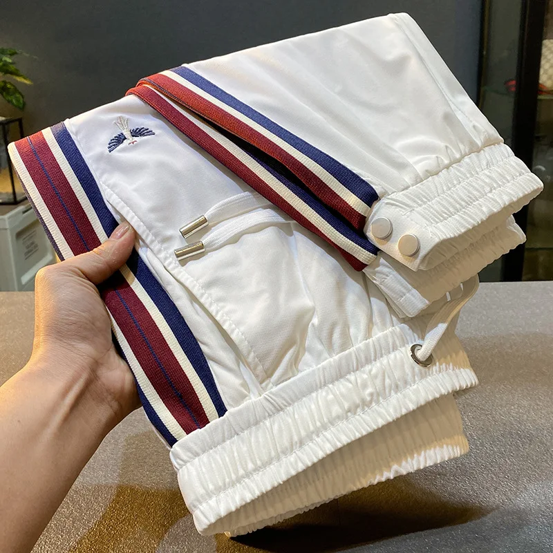 Тонкие и мягкие спортивные штаны для мужчин летние крутые быстросохнущие