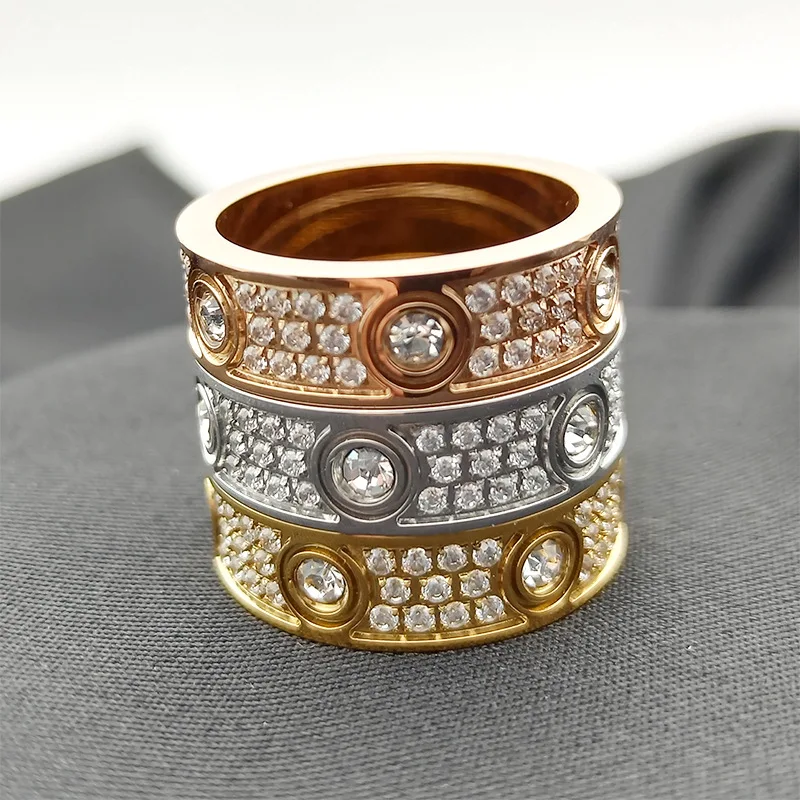 

Hot Brand New Type Titanium Steel Stainless Steel Star Women's Jewelry Top Silver Wedding Flower Slip Lock Flower Fashion Elegan