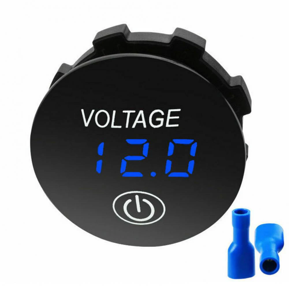 Цифровой измеритель напряжения для автомобиля и мотоцикла вольтметр со