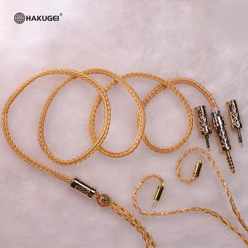 Фото Golden Peacock Hi-Fi 3-в-1 переключаемая вилка позолоченная монокристаллическая медь и смешанный кабель 7n с монокристаллической медь хиф-обновление №3