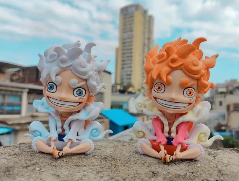 

12cm Anime One Piece Figure GK Sun God Nika Gear 5 Luffy PVC Action Figure Car Ornaments Auto Interior Decoration Model Doll Toy