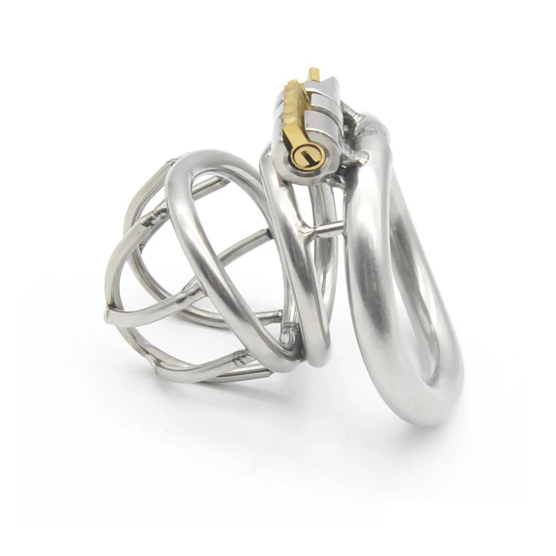 Пояс верности Мужская клетка для пениса из нержавеющей стали кольцо супер