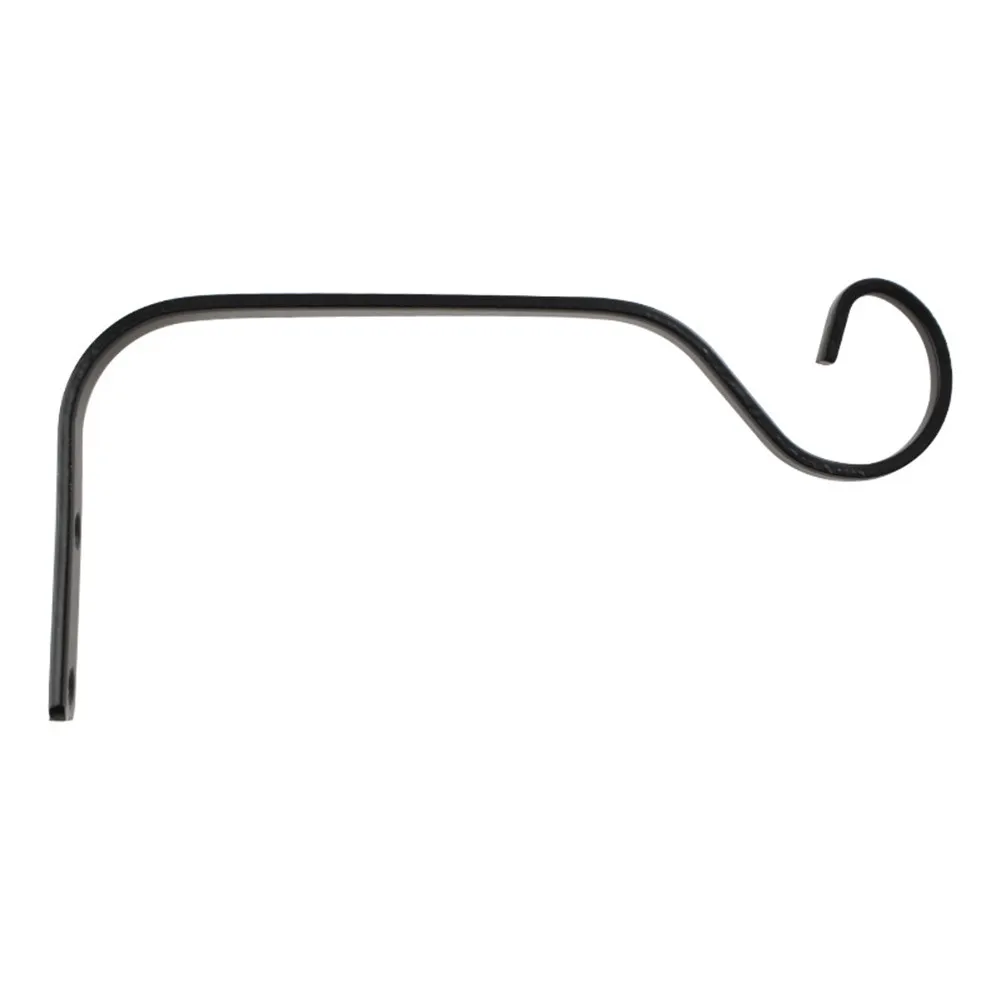

1/2pcs Metal Hanging Wrought Flower Brackets Garden Plant Hanger Wall Minimalist Hook Plants Pot 185*84mm Garden Decoration