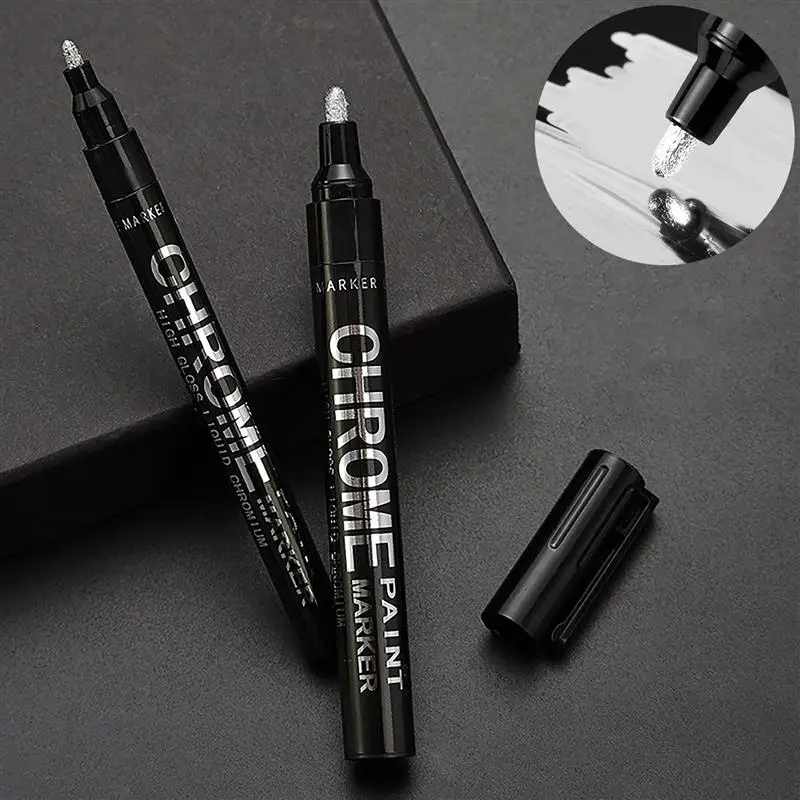 Хромированный зеркальный фломастер 0 7 мм 1 2