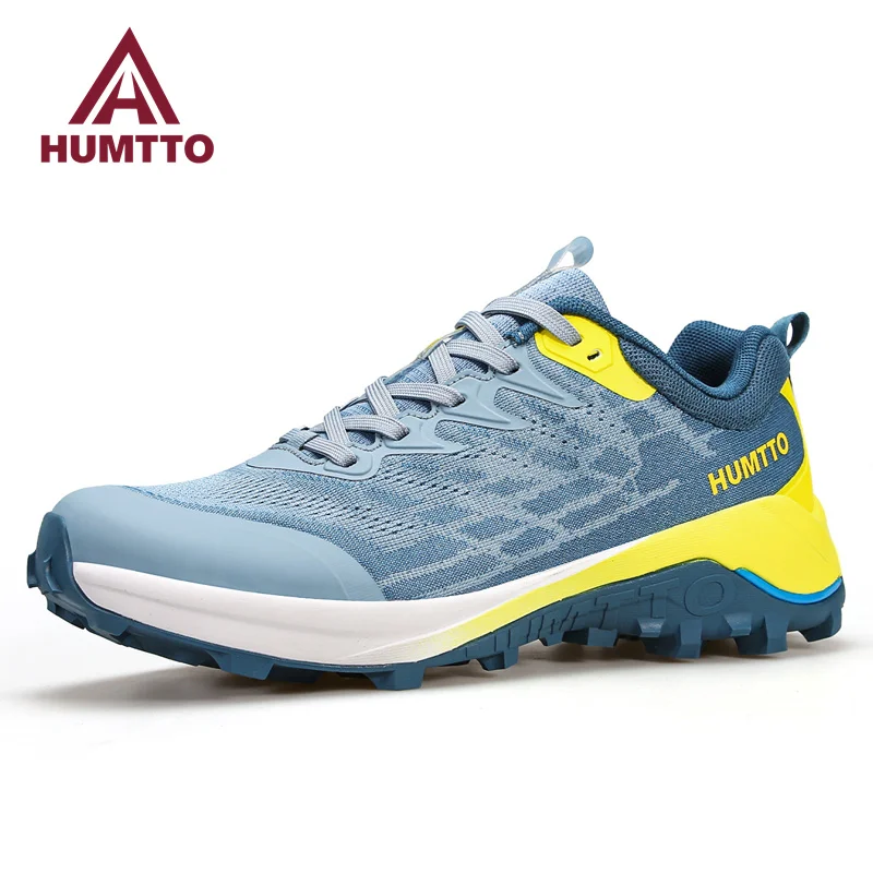 HUMTTO New Trail Sneakers for Men Luxury Designer Running Shoes Mens Breathable Gym Tennis Trainers Summer Black Man Sports Shoe