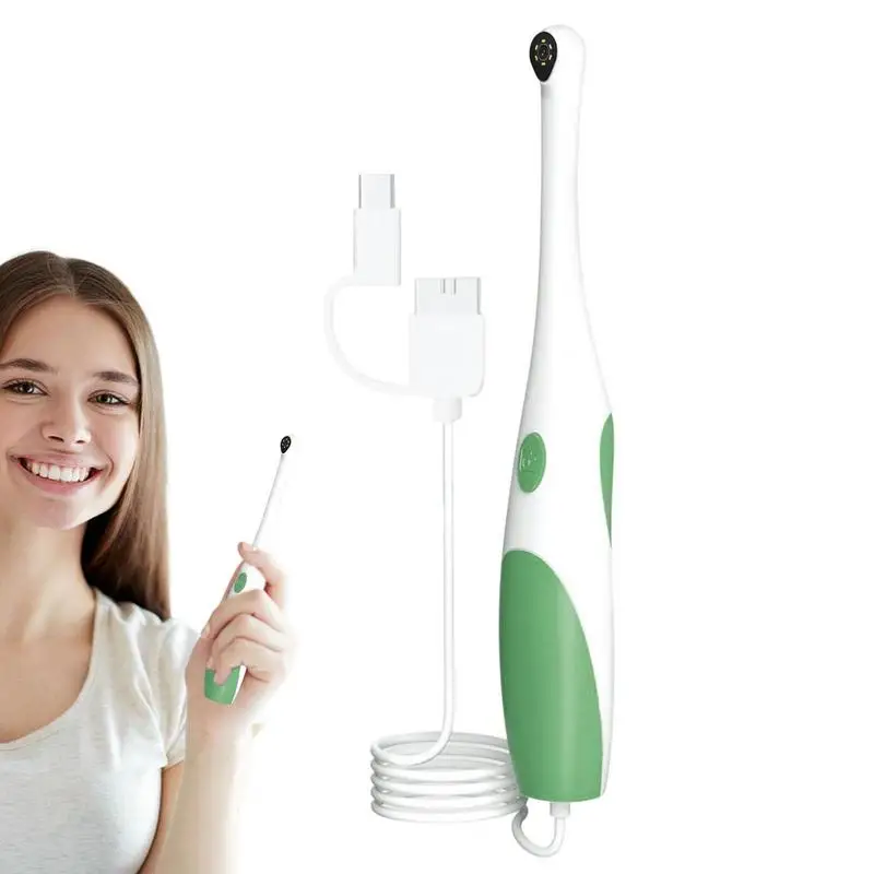 

HD Portable 3 In1 Visual Odontoscope Oral Examination Camera With 6 LED Lights Teeth Detecting Endoscope Cameras For Dentists
