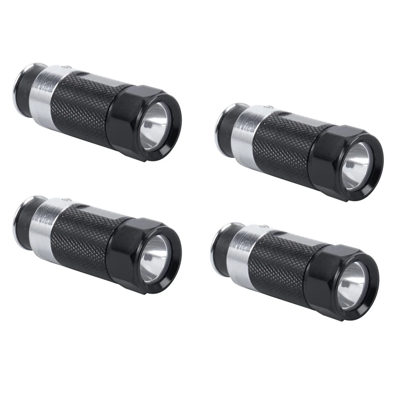 

4 шт Мини светодиодные фонарики автомобильный прикуриватель светодиодный перезаряжаемый фонарик