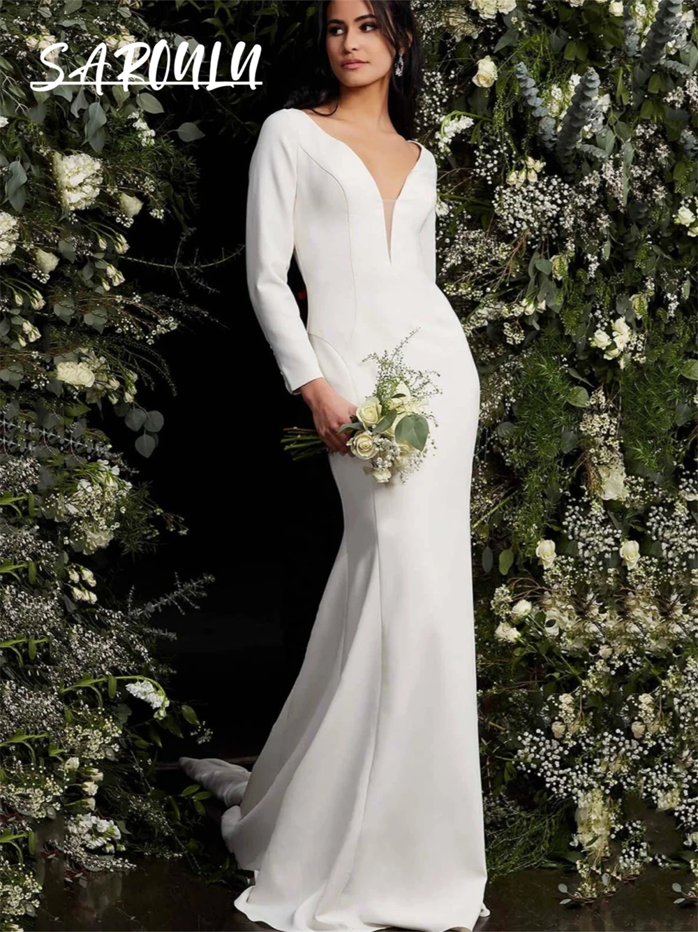 Рисунок 3 - Женское атласное свадебное платье с юбкой годе