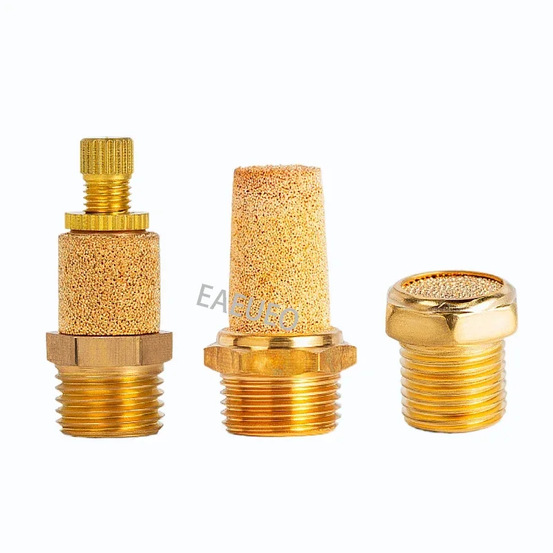 Пневматический латунный глушитель BSL M5 1/8 дюйма 1/4 3/8 1/2 глушители фитинг шумового