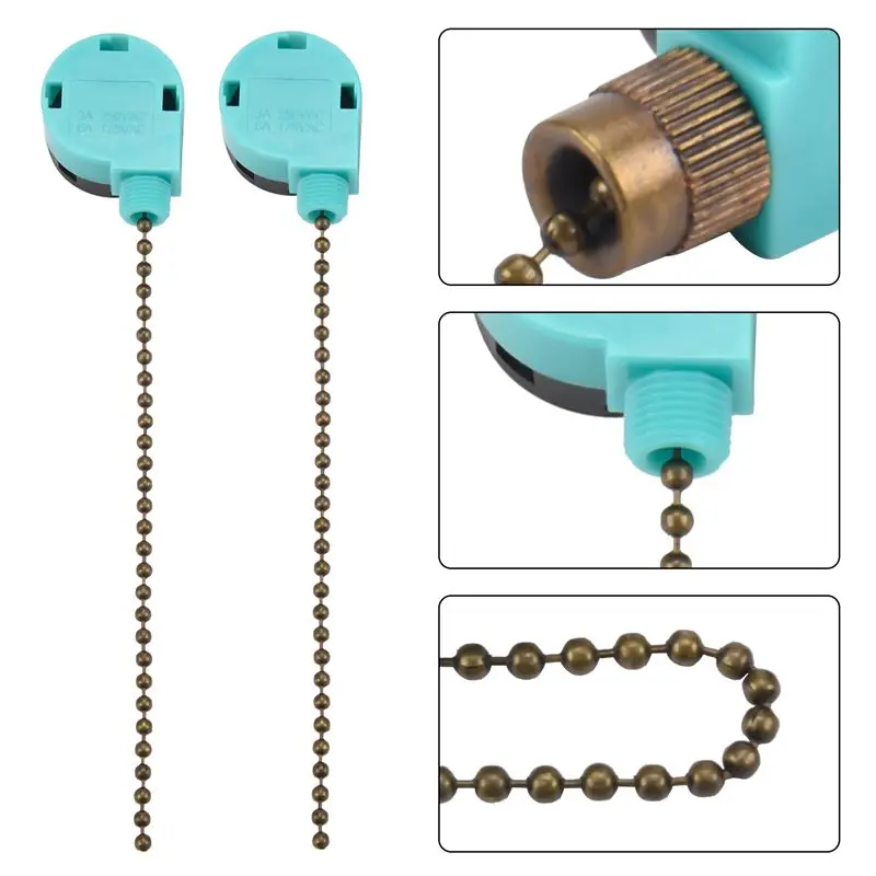 Фото ABUL-4 шт. Переключатель для потолочного вентилятора Zing Ear ZE-268S6, 3 скорости, 4 провода, цепной выключатель с регулировкой скорости, запчасти для бытовой техники №3