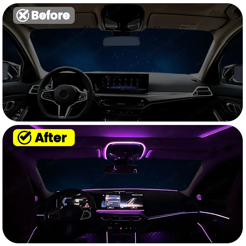 Фото Auchkj 11 цветов освещения для чтения для BMW 2 3 4 5 6GT 7 8 серии G20 G30 G05 G06 G07 G01 G60 G70 Внутреннее освещение №2