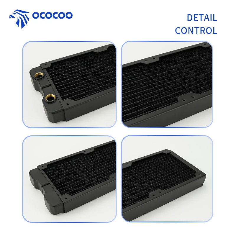 Медный радиатор OCOCOO 240 мм жидкого охлаждения толщина радиатора 2 9 см резьба G1/4 14