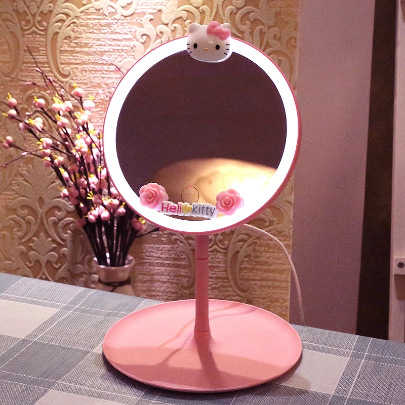 Kawaii Hallo Kitty Spiegel Sanrio Make-up Spiegel Schlafzimmer