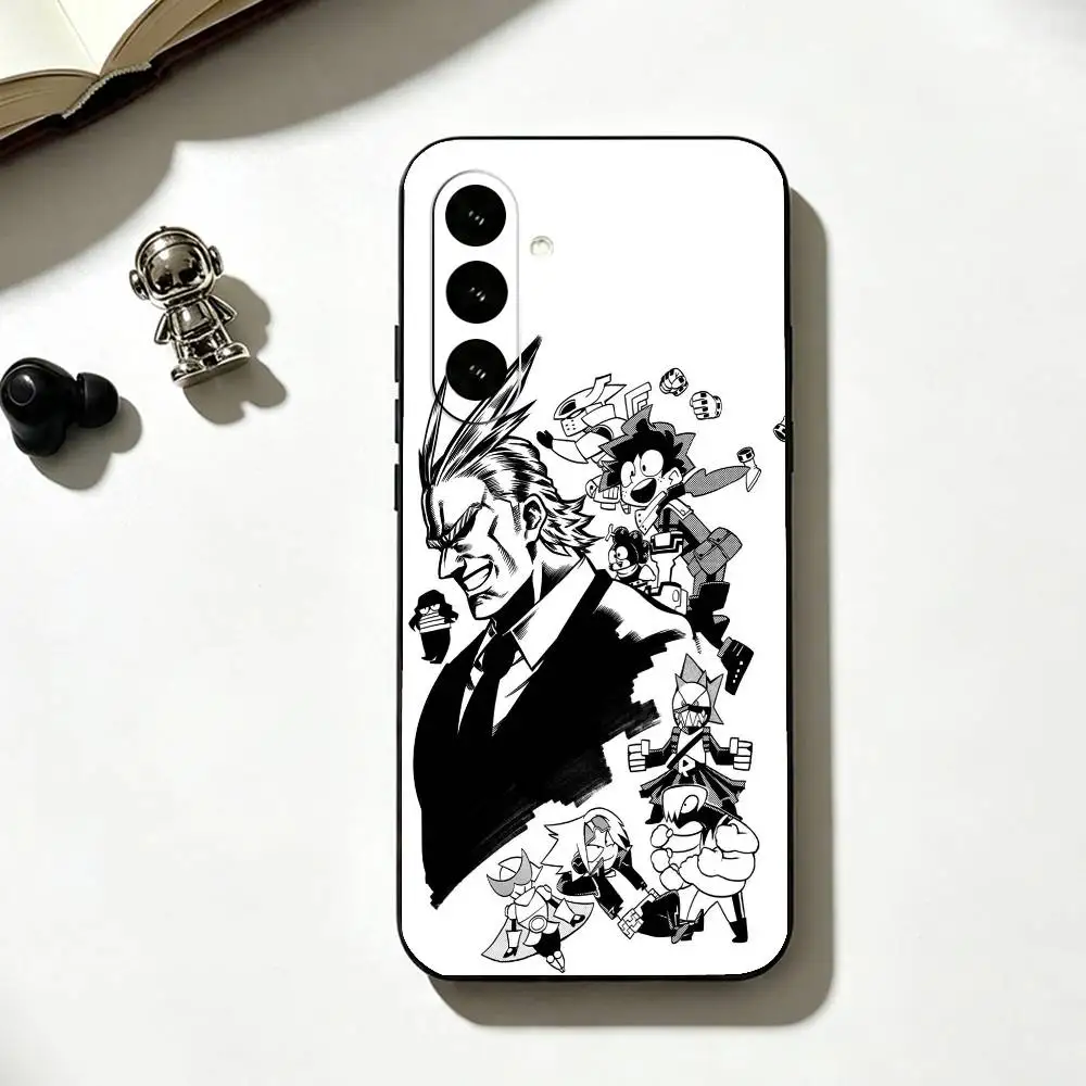 Фото Чехол для телефона T-Toshinori Yagi All Might для Samsung Galaxy A73, A72, A71, A70, A53, A52, A51, мягкий силиконовый черный чехол №2