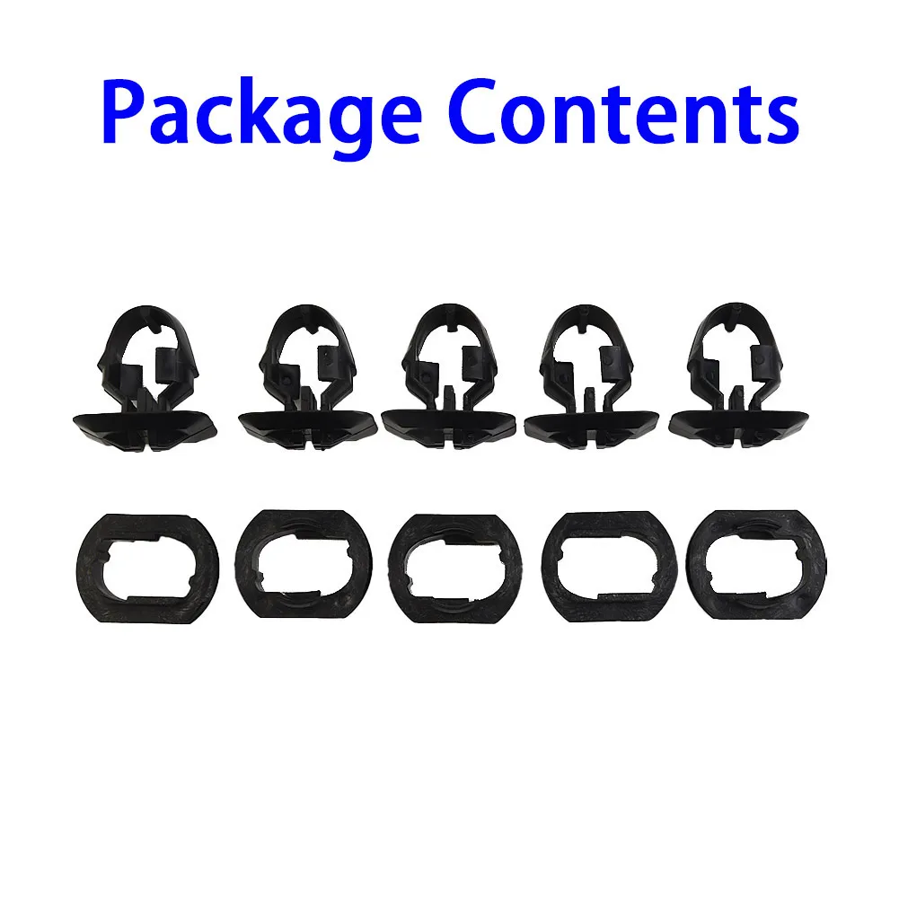 

10 PCS Side Skirt Bracket Clips And Washers Are Suitable For Mercedes R170 W202 (V18 Nails & Base 5 Pieces Each)