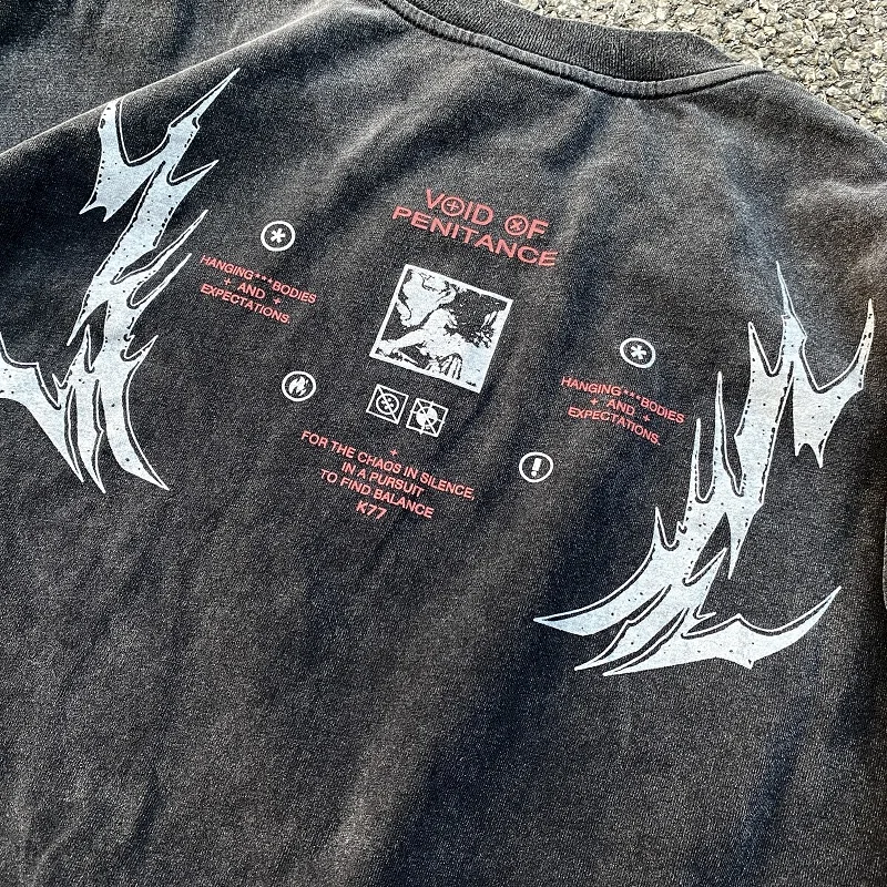 Рисунок 6 - Черные Промытые футболки в стиле