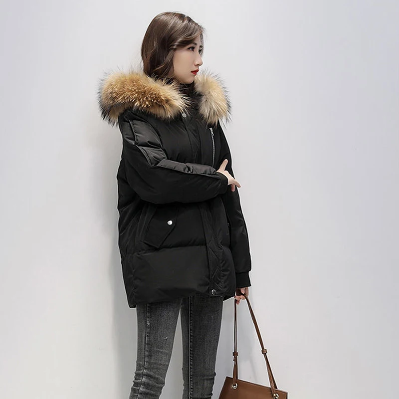 Women's Hooded Cotton Padded Parkas Winter Warm Thicken Coats Snow Wear Streetwear Outwear Korean Casual Loose New Chaquetas