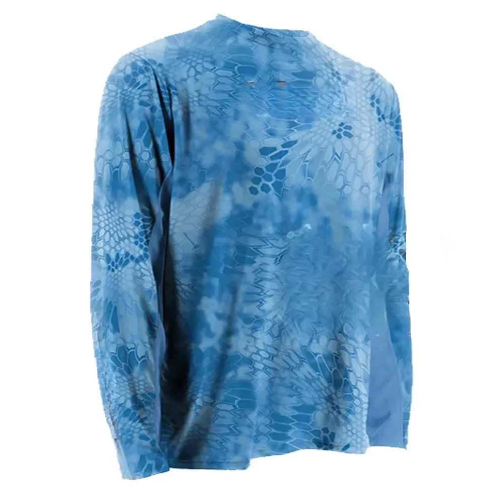 Рубашка для рыбалки мужская летняя быстросохнущая футболка UPF 50+ УФ-футболка