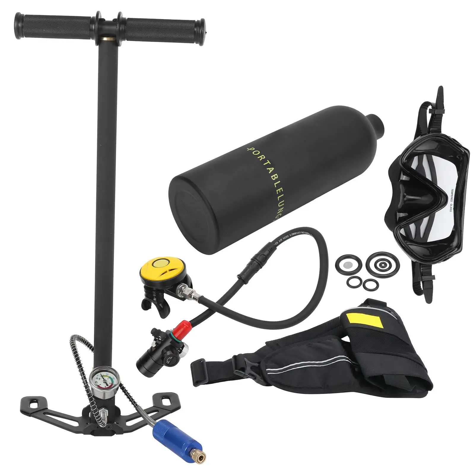 Портативный Кислородный резервуар для подводного плавания 1 л