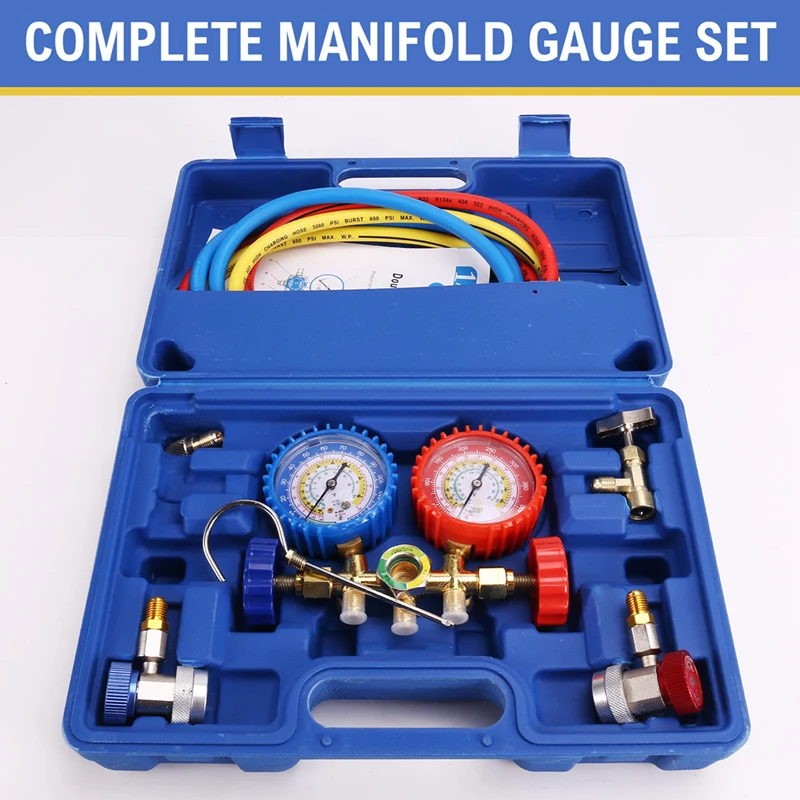 Манометр переменного тока R134a R12 R22 R502 3-ходовой Автомобильный датчик