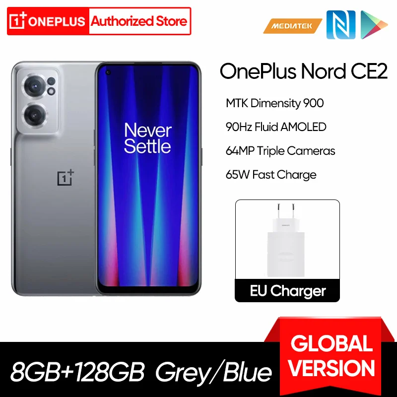 

Смартфон OnePlus Nord CE 2 CE2, 8 + 128 ГБ, 65 Вт, 900 дюйма, Android, 64 мп