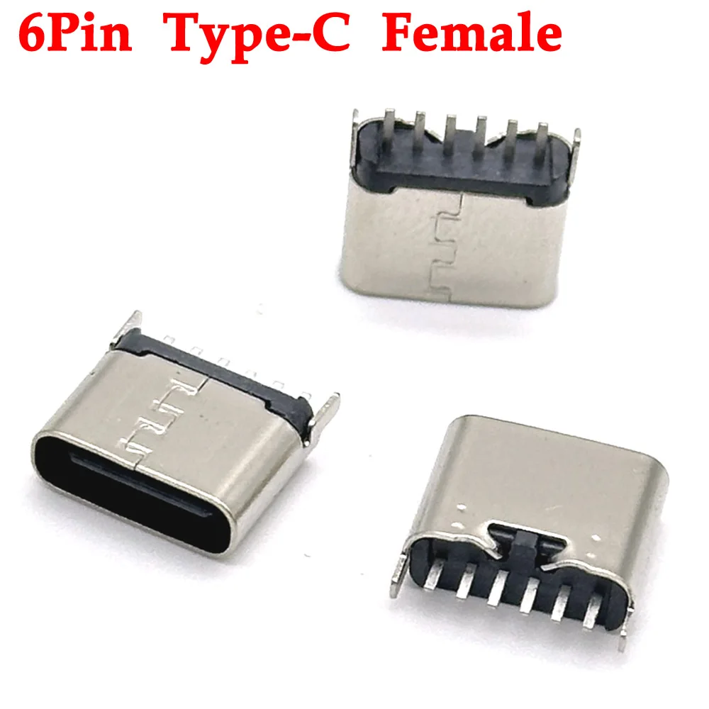 

LAJQTAO 6Pin USB C разъем для панели с быстрой зарядкой
