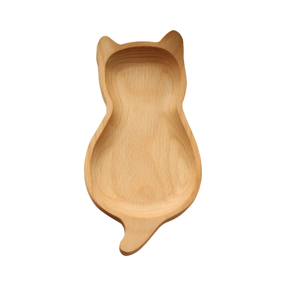

Wood Cat Serving Plate Shaped Plates Dish Dessert Wooden Snack Platter Appetizer Trays Platters Dinner Trayjapanese