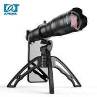 apexel hd 36x telephoto zoom lens monocular with selfie tripod for iphone samsung other smartphones travel hunting hiking sports