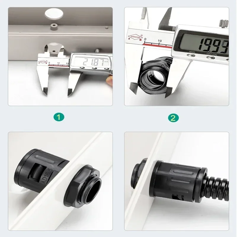 Нейлоновые соединительные концевые фитинги Труба AD13 AD15.8 AD18.5 AD21.2 AD25 AD28.5 AD34.5