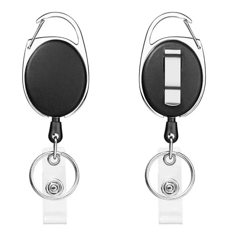 

2/3/4/5pcs Retractable Key Chain Reel Badge Holder Fly Fishing Zinger Retractor with Quick Release Spring Clip Accessories