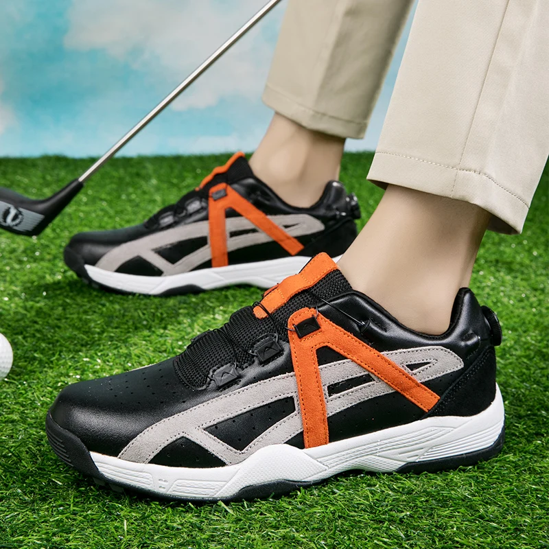 Men's Golf Shoes Men's Nail Free Walking Training Sneakers Fashion Men's and Women's Large Training Golf Shoes Size 36-48