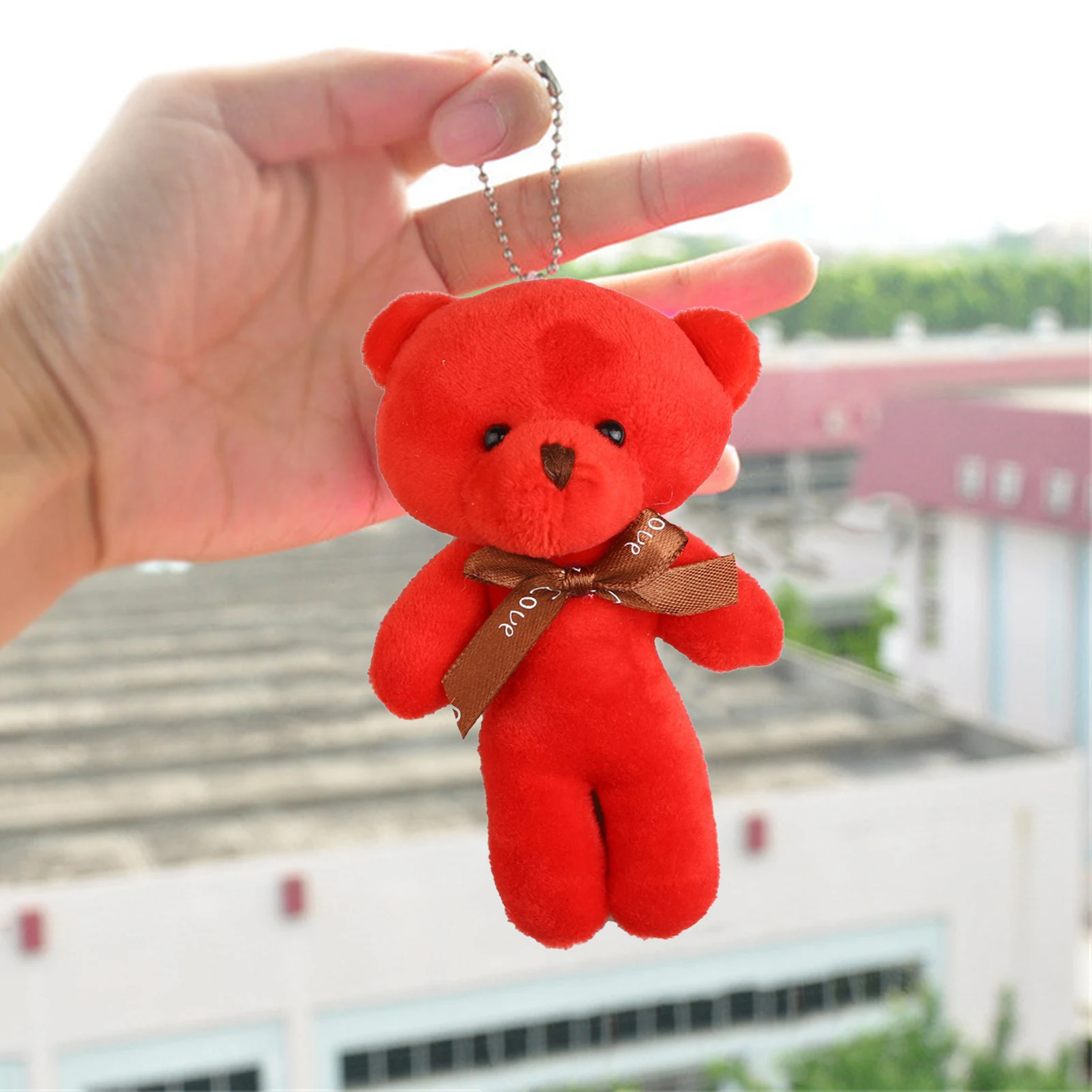 

Трендовый Модный милый плюшевый брелок для ключей с медведем в виде животного