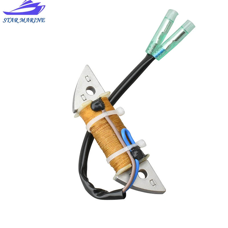 Катушка заряда 300 Ом 63V-85520 для лодочных двигателей Yamaha 2T 9.9HP 15HP Parsun HDX Seatec Seapro