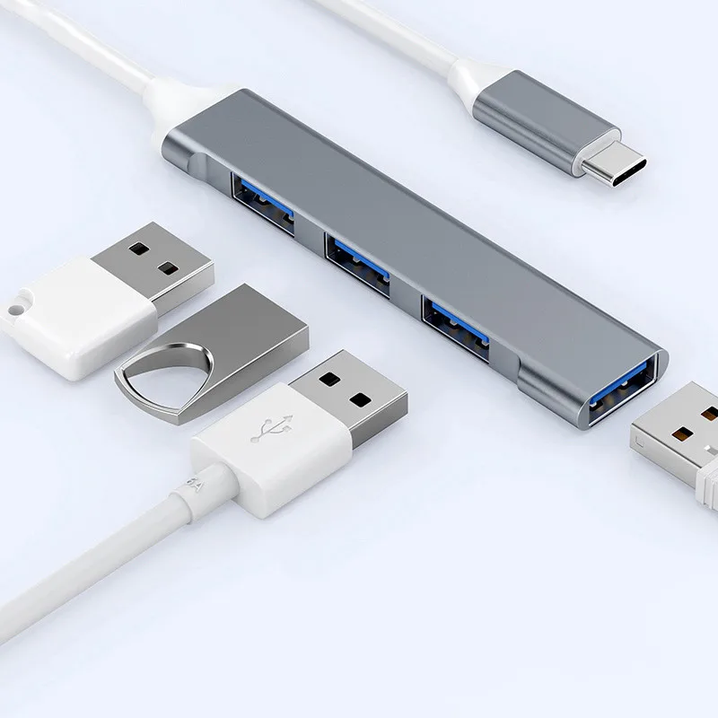 Мини usb-хаб расширения 5 Гбит/с 4 порта USB сплиттер многопортовый 3 0 2 адаптер