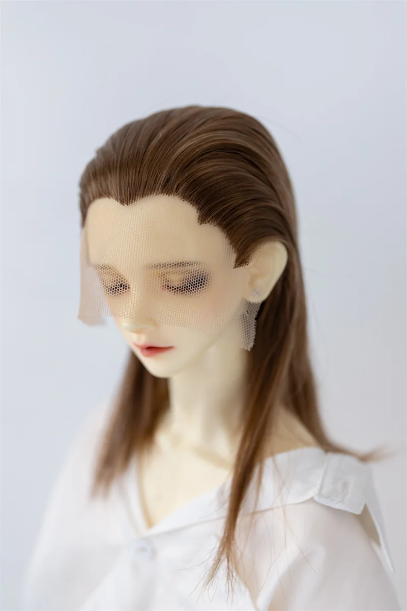 

BJD hand hook beauty sharps milk silk shoulder length hair back soft silk 3 points small 3 points blank hair