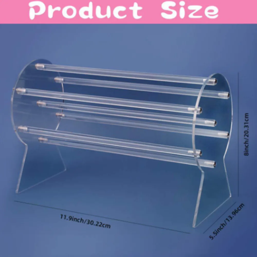 

Transparent Headband Holder Acrylic Hair Band Bracelet Display Storage Rack Multipurpose Jewelry For Home Living Room Bedroom