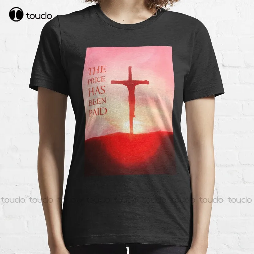 Классическая футболка с принтом Иисуса заплатили за летнюю одежду в стиле