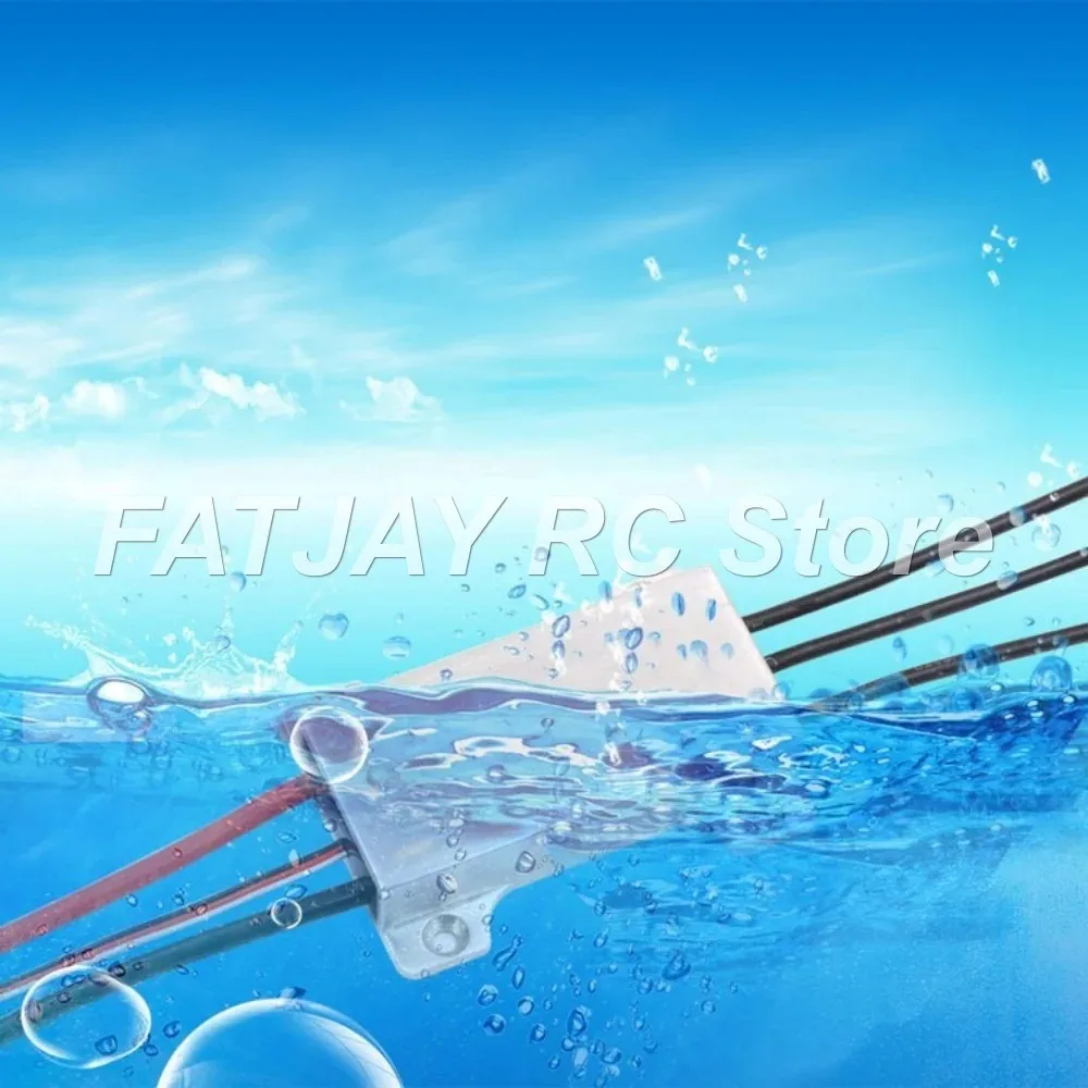 Водонепроницаемый регулятор скорости 90A 6S ESC FATJAY, бесщеточный, 24В, металлический корпус, с программатором, защита от низкого напряжения, для радиоуправляемых моделей (art.: 3920d5019d322) - 3920d5019d322
