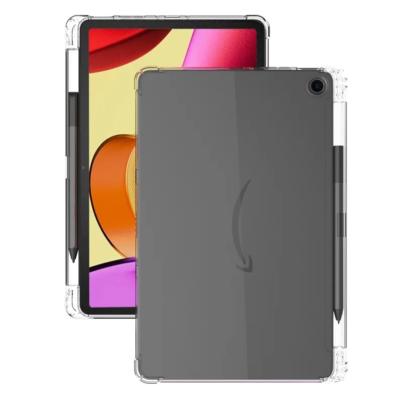 

Pencil Holder Cover for Amazon Fire Max 11 2023 Case Soft TPU Silicone Tablet Funda for Fire Max 11 inch Shockproof Shell Capa