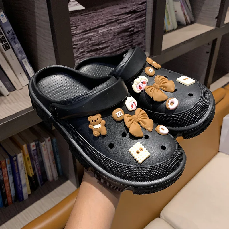 Litfun Summer Women Slippers Clogs Outdoor Thick Sole Sandals Women EVA Light Non-slip Home Slides Flip Flops Garden Shoes