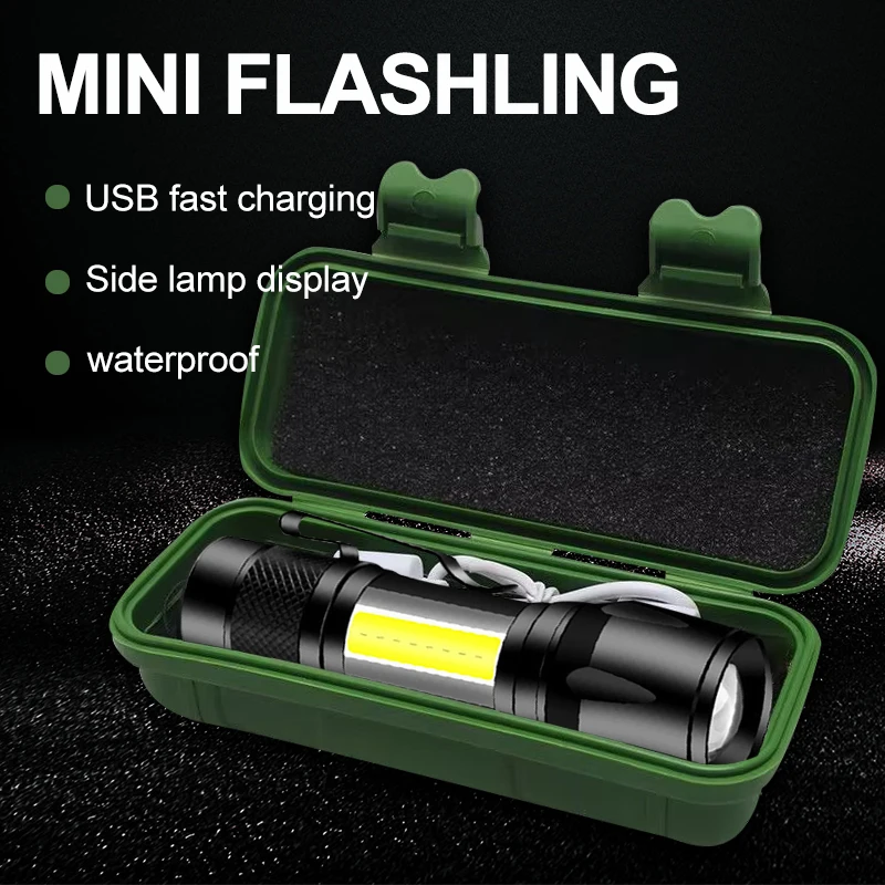 

Portable High Power Flashlights Zoom Focus Mini Led Flashlight XP-G Q5 Flash Light Torch Lantern Adjustable Penlight Waterproof