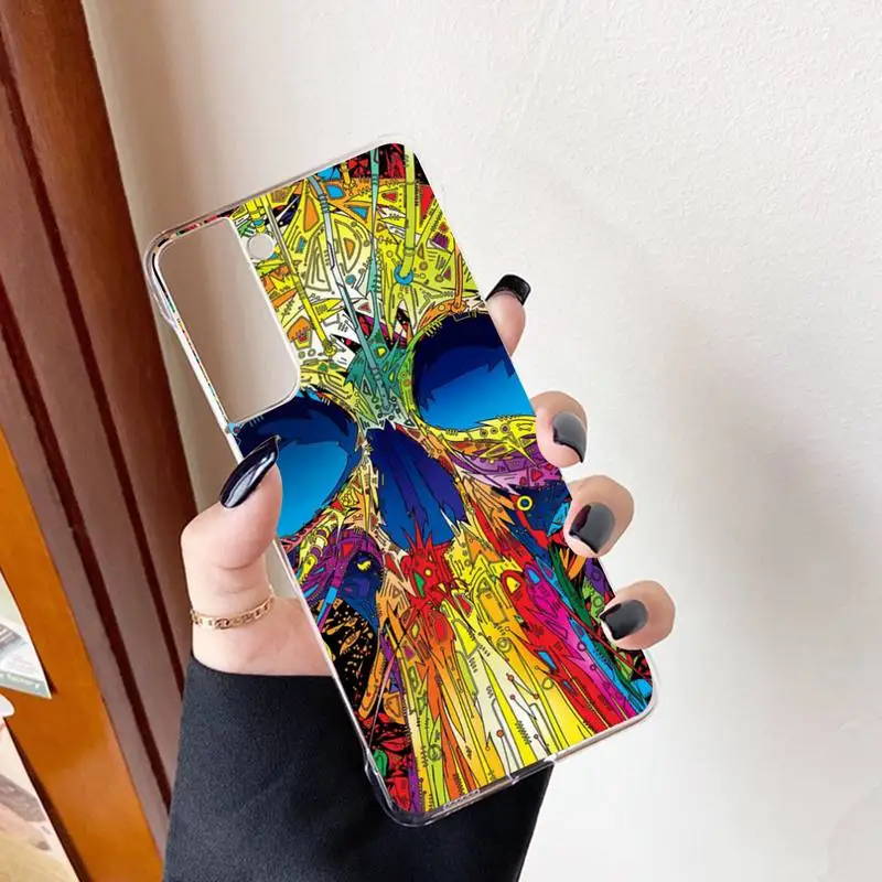 Colourful Psychedelic Phone Case for Samsung S21 A10 for Redmi Note 7 9 for Huawei P30Pro Honor 8X 10i Cover